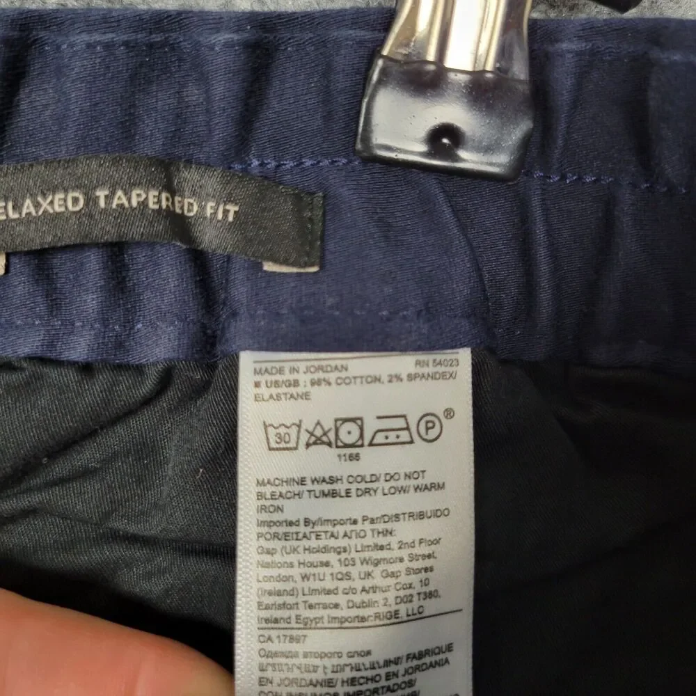 BANANA REPUBLIC 682699 Blue Traveler Jogger Relaxed Tapered Fit Pants SIZE XL